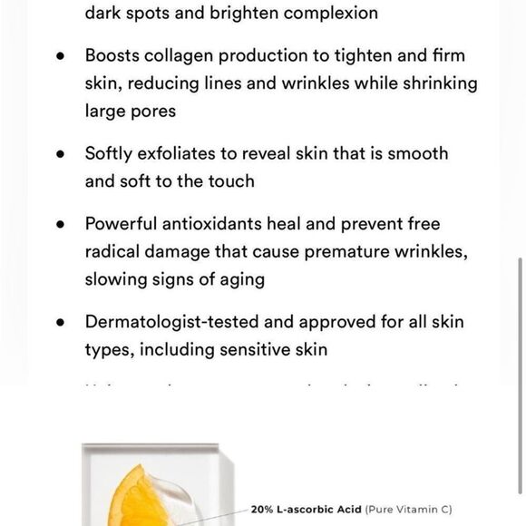 $6 🌙 BeautyStat Universal C Skin Refiner X2 NEW 20% Vitamin C - Picture 6 of 7